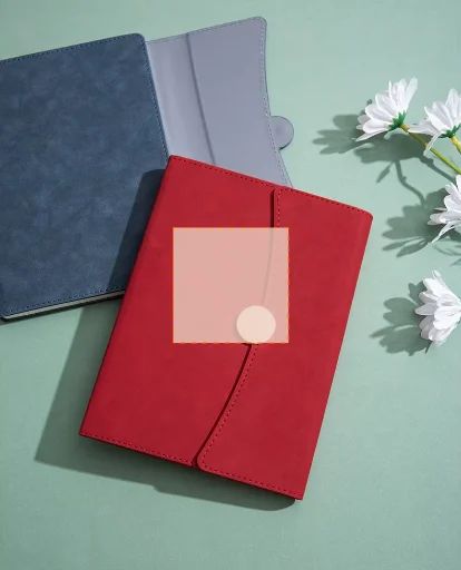 A5 Business Notebook Custom Logo Gift Box Set with Faux Leather Cover and Eye-Protective Paper for High-Value Meetings, Logo/graphic design preview
