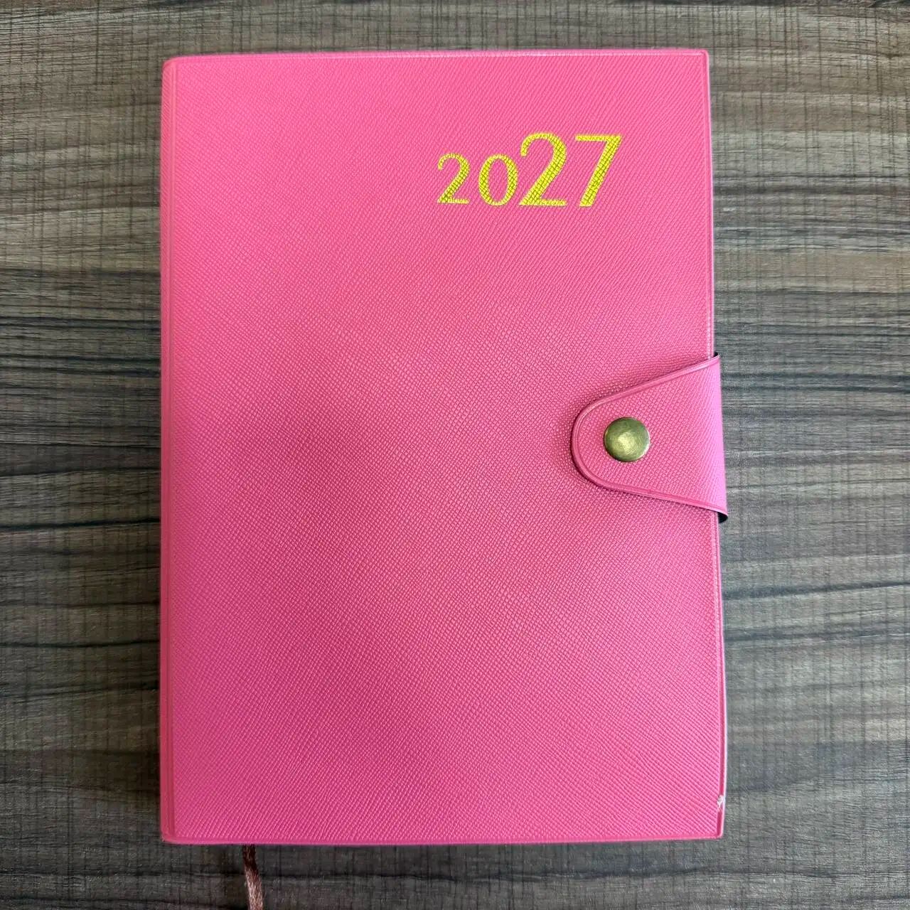 Custom Logo 2026 Journal Notebook with Buckle Agenda Diary Weekly Planner, product detail 1