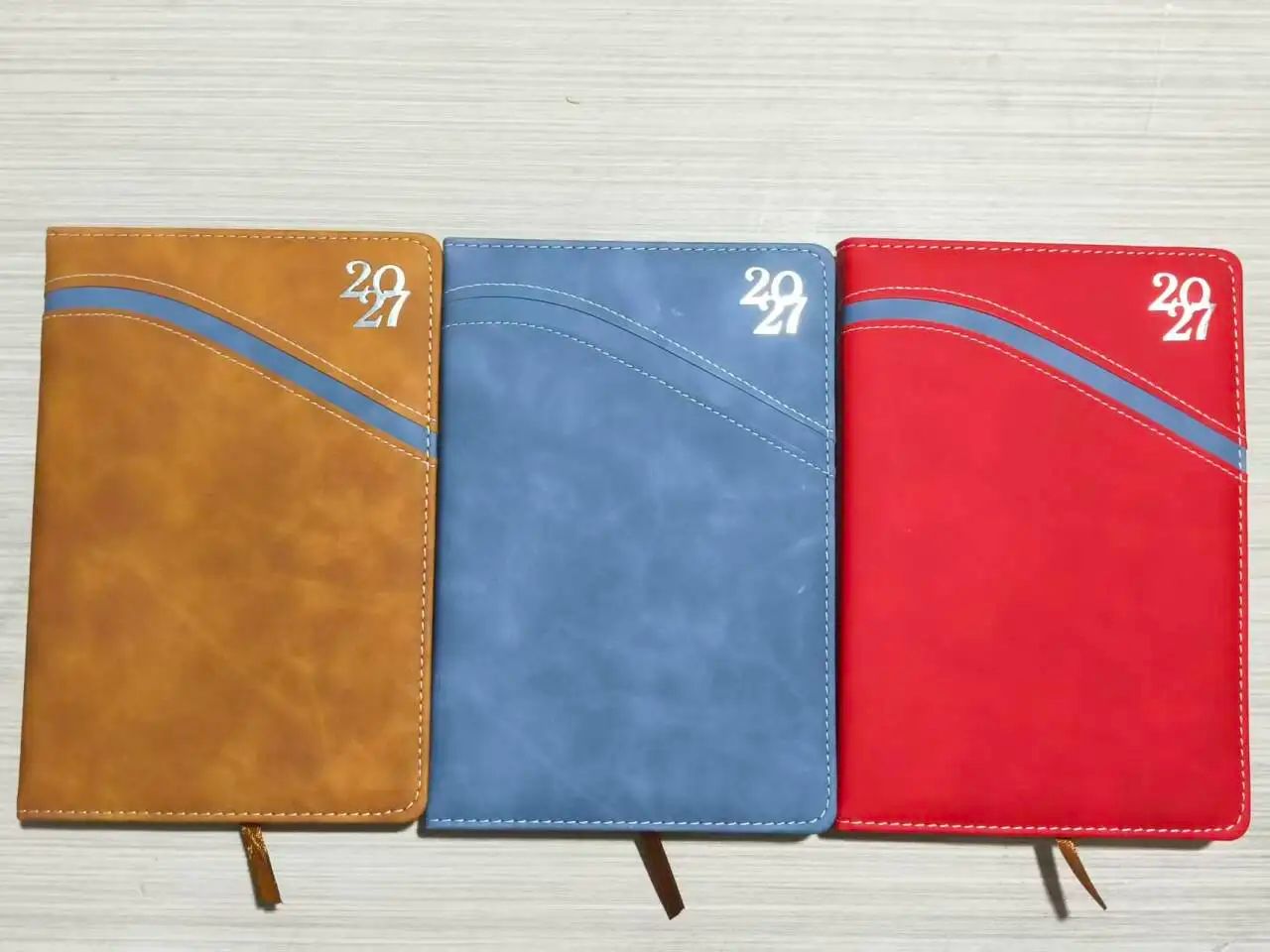2027 Agenda Planner Italy Language English Custom Cover logo Promotion Office Journal, product detail 1