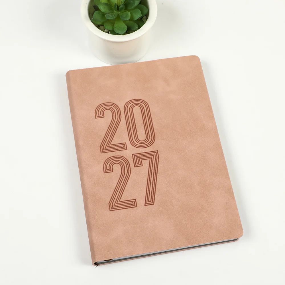 Agenda English Spanish Effective Planner Notebook 2027 Whole Year Logo Custom French A5 Diary, product detail 1