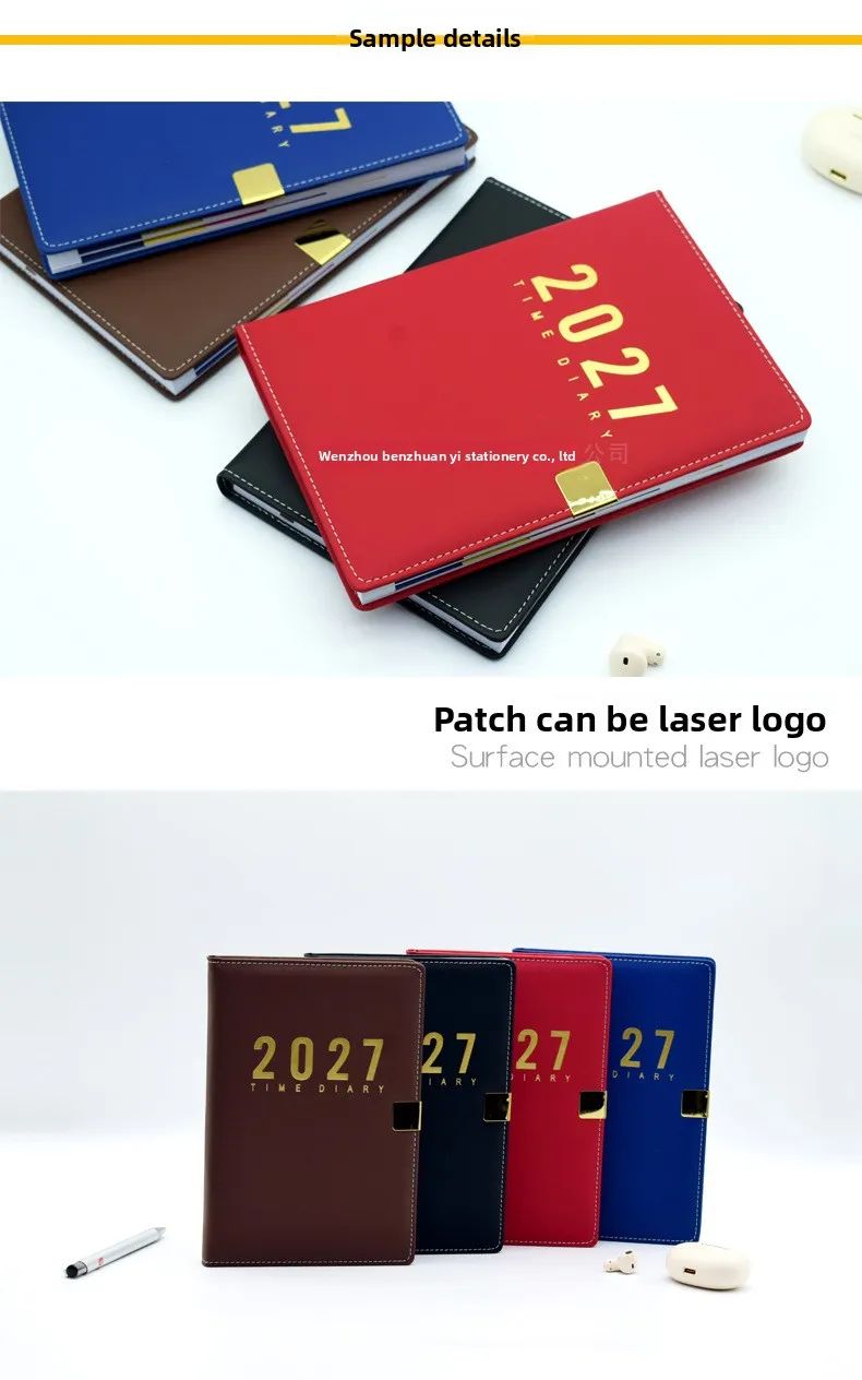 2027 Diary English Office Efficiency Business Gift Spanish Calendar Custom Logo A5 2027 Agenda, product detail 1