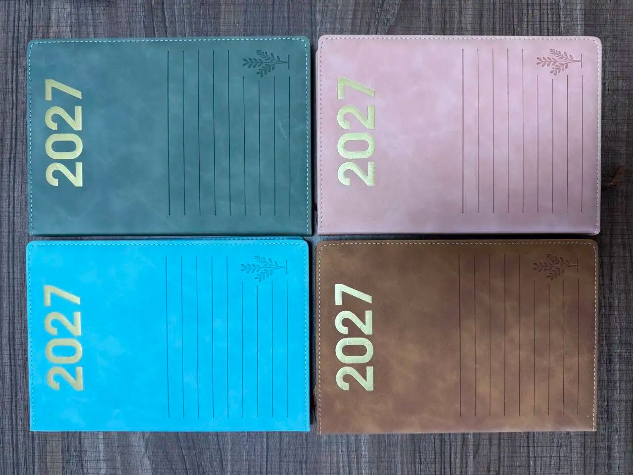 A5 English Diary Custom Cover Inner Design Printing Notebooks Planner Journal Book, product detail 1