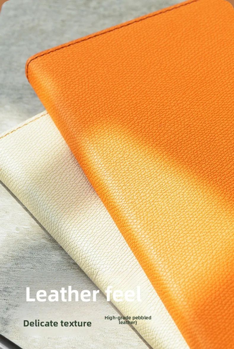 A5 Business Notebook Hardcover Faux Leather Thread-Bound Binding for Office Meetings Work, product detail 2