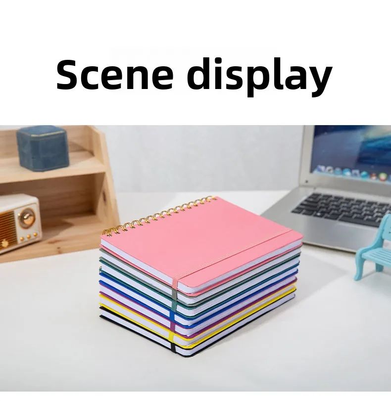 A5 Stylish Design Student Office Gift Spiral-bound Book Customize Logo Smooth Writing Premium Notebbok, product detail 2