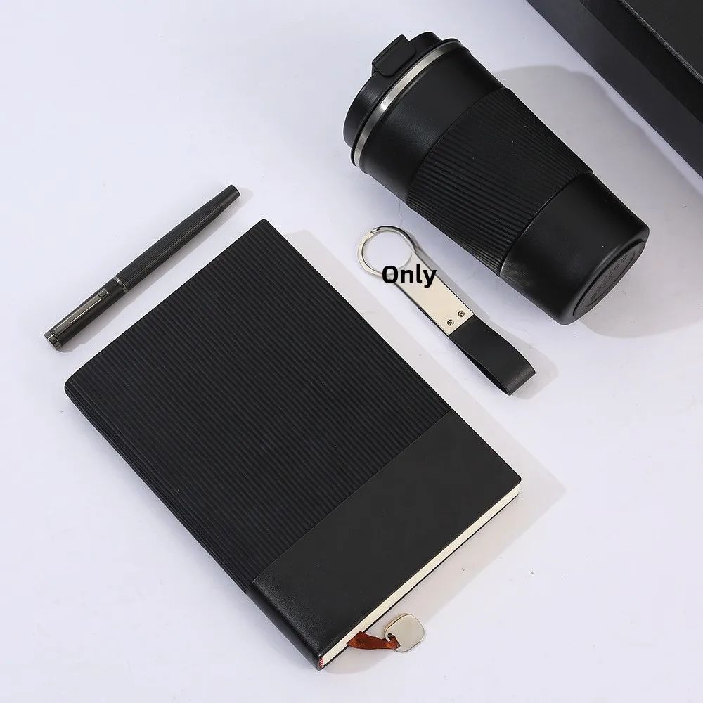 Luxury Modern Business Cooperation Giveaways Notebook Keychain Custom Coffee Promotional Pen Premium Gift Set, product detail 3