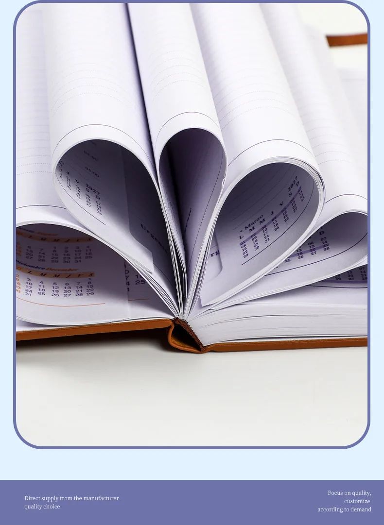 Agenda English Spanish Effective Planner Notebook 2027 Whole Year Logo Custom French A5 Diary, product detail 16