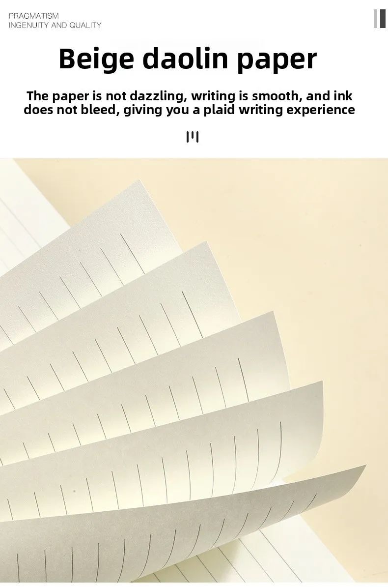 A5 Faux Leather Cover Notepad Snap Closure Tri-Fold Design Pen Holder Office Notebook Corporate Meeting Pad Portable Custom Gift, product detail 3