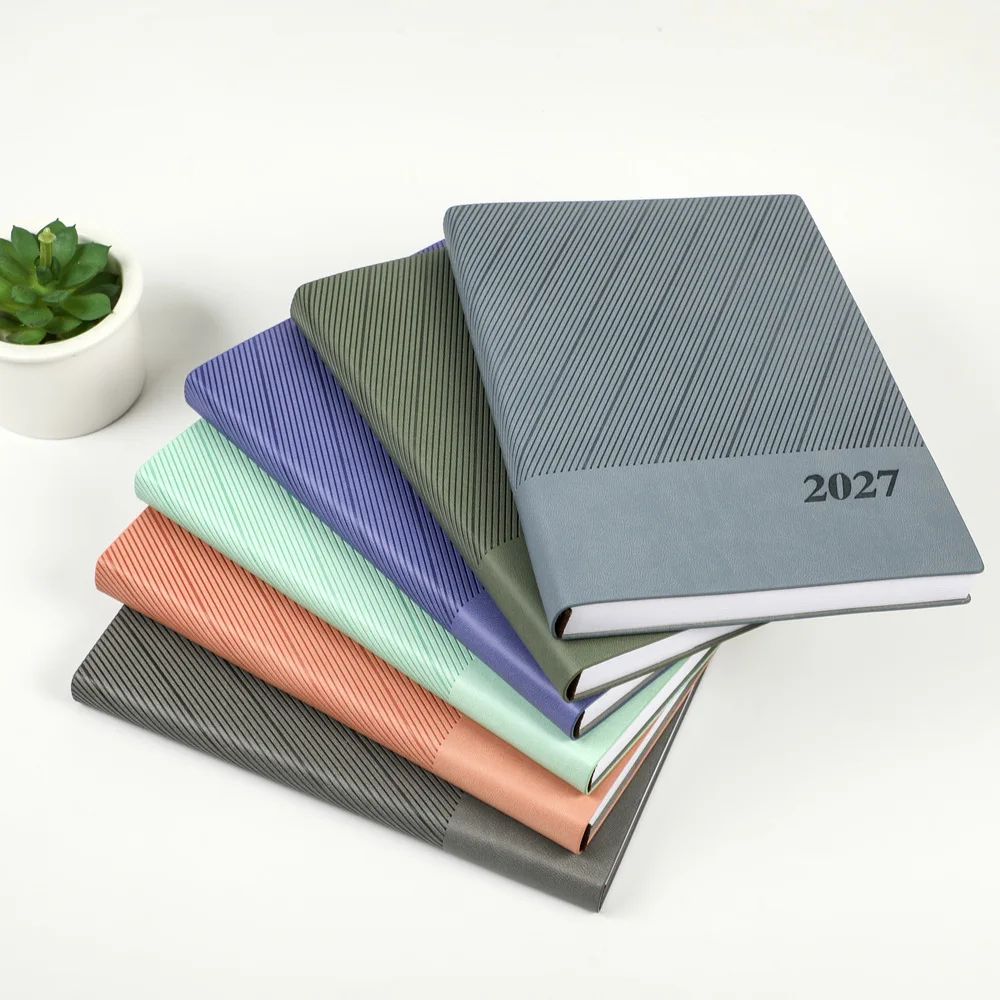 2027 Spanish Agenda Planner Custom Logo 365 Days Daily Notebook Promotional English Spanish Diary, product detail 3