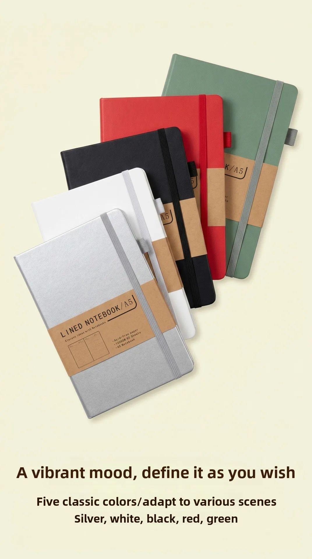 A5 DuPont Paper Notepad Custom Made Acid-free Paper Eco-Friendly Business Office Personal Logo Notebook, product detail 4