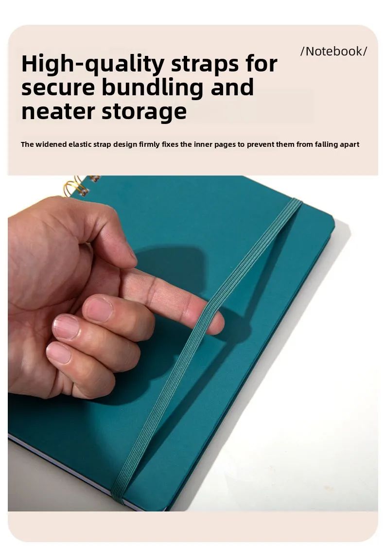 A5 Stylish Design Student Office Gift Spiral-bound Book Customize Logo Smooth Writing Premium Notebbok, product detail 4