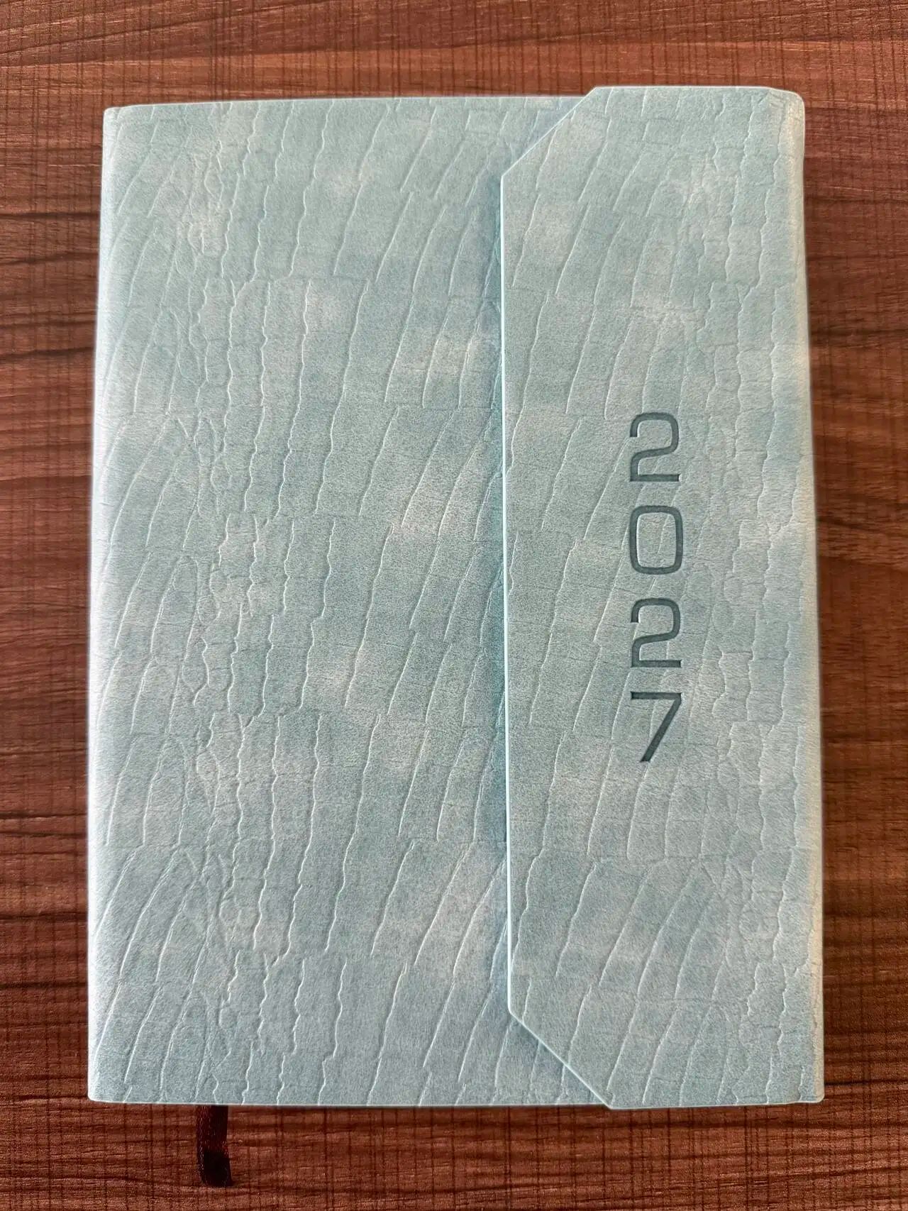 2027 3 Fold Daily Diary Custom Cover Design Planner A5 Executive Agendas in Spanish or Enlish, product detail 4