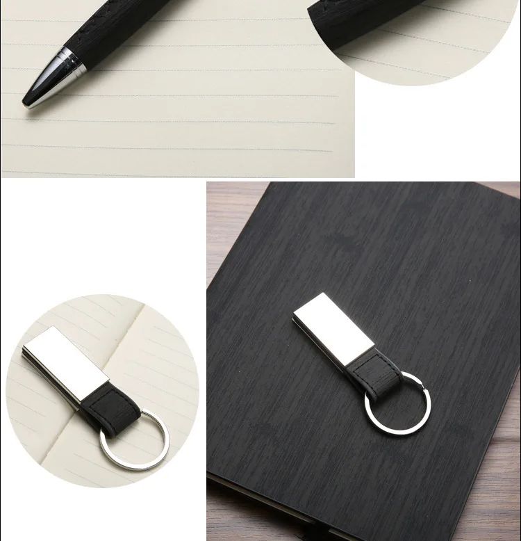 Notebook Keychain Personalized Modern Minimalist Pen Business Office Gift Card Holder Custom Logo Gift Set, product detail 4