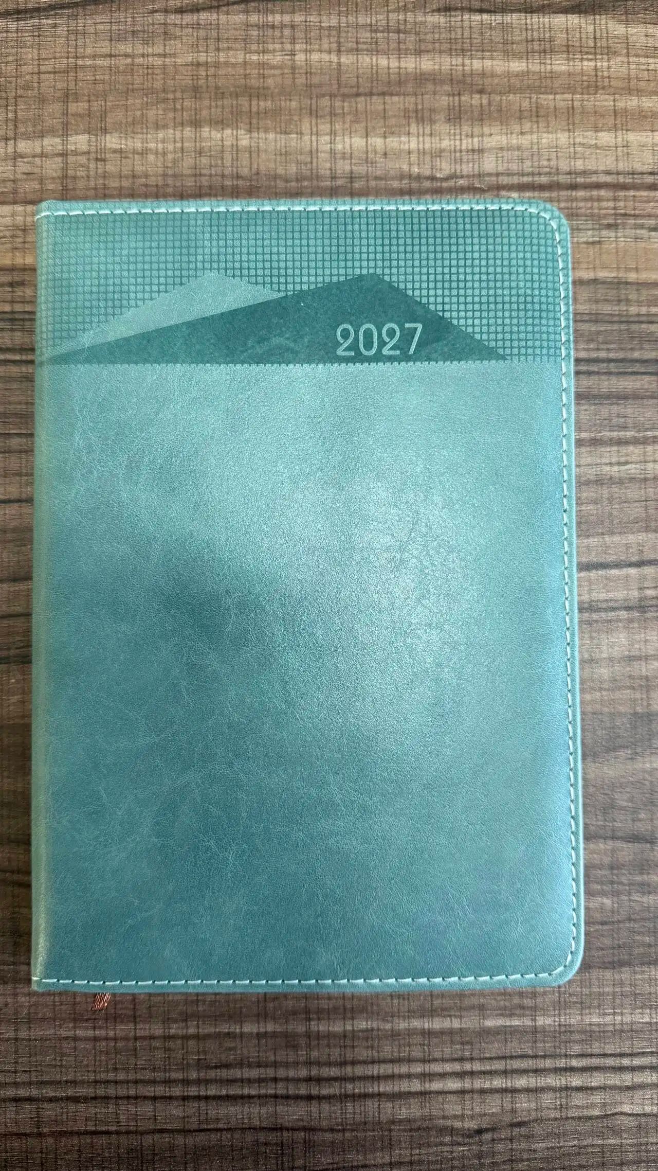 2027 diary A5 custom business notebook agenda office planner weekly journal book pu leather, product detail 6