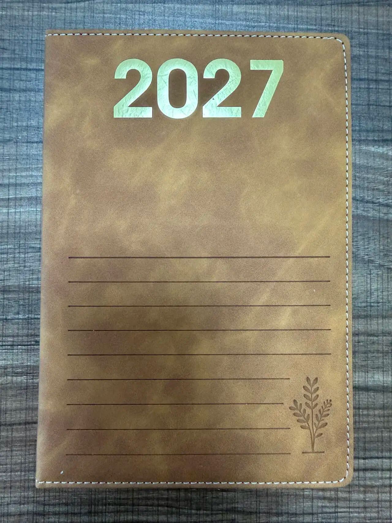 A5 English Diary Custom Cover Inner Design Printing Notebooks Planner Journal Book, product detail 7