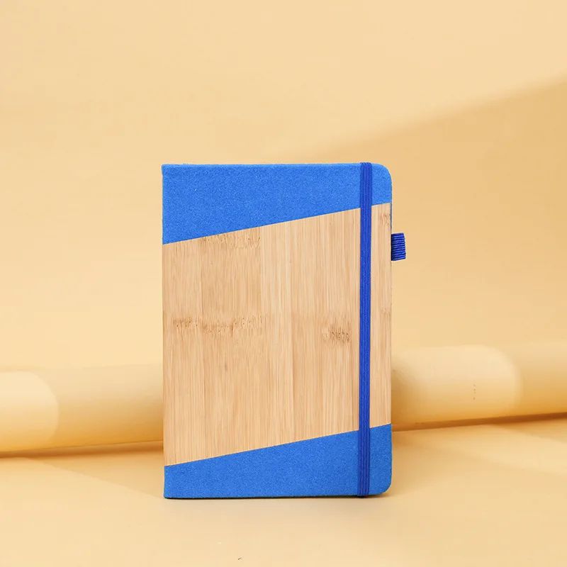 Creative Gift Notebook Business Office Planner Student Custom Logo Notepad Hard Cover A5 Bamboo Notebook, product detail 8