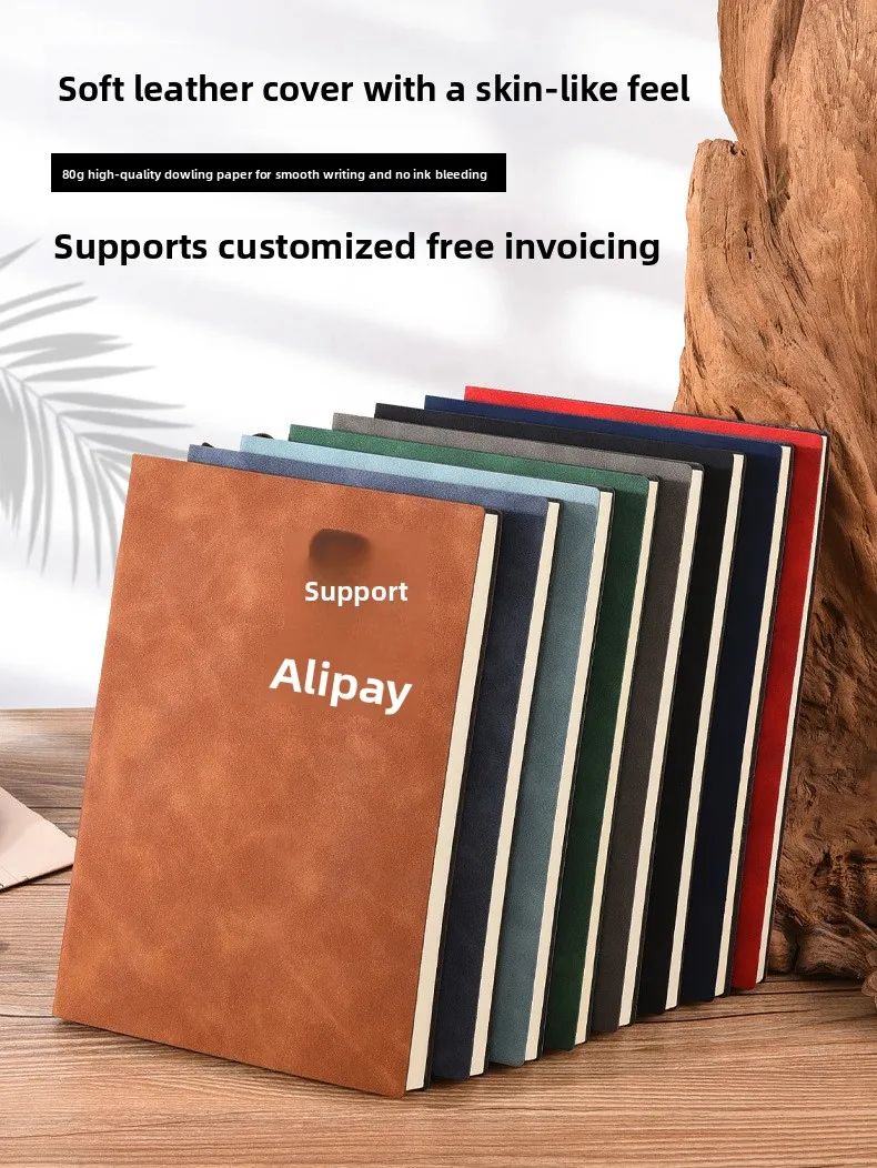 A5/B5 Custom Logo Business Office Gift Notebook with Polyurethane Cover Extra Thickness & Minimalist Design, product detail 8