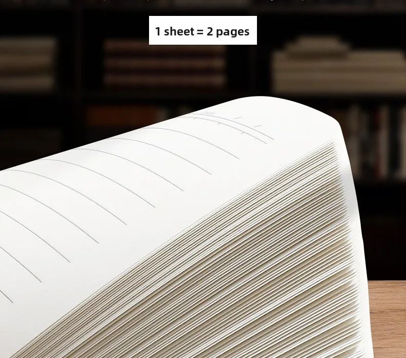 2026 Business-Style Faux Leather Cover Notebook Wireless Perfect Binding for Office Note-Taking Meeting Minutes Journaling, product detail 9