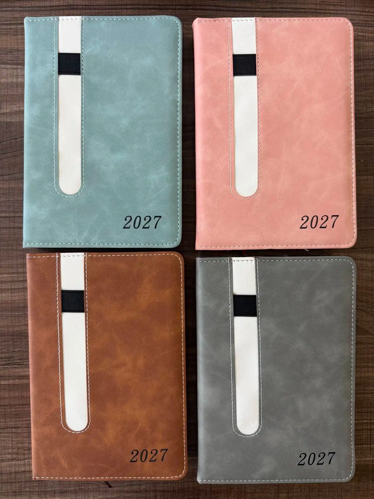 2027 Custom Brand Logo Monthly Calendar Planner Hardcover English Spanish Office Agenda Daily, product detail 10
