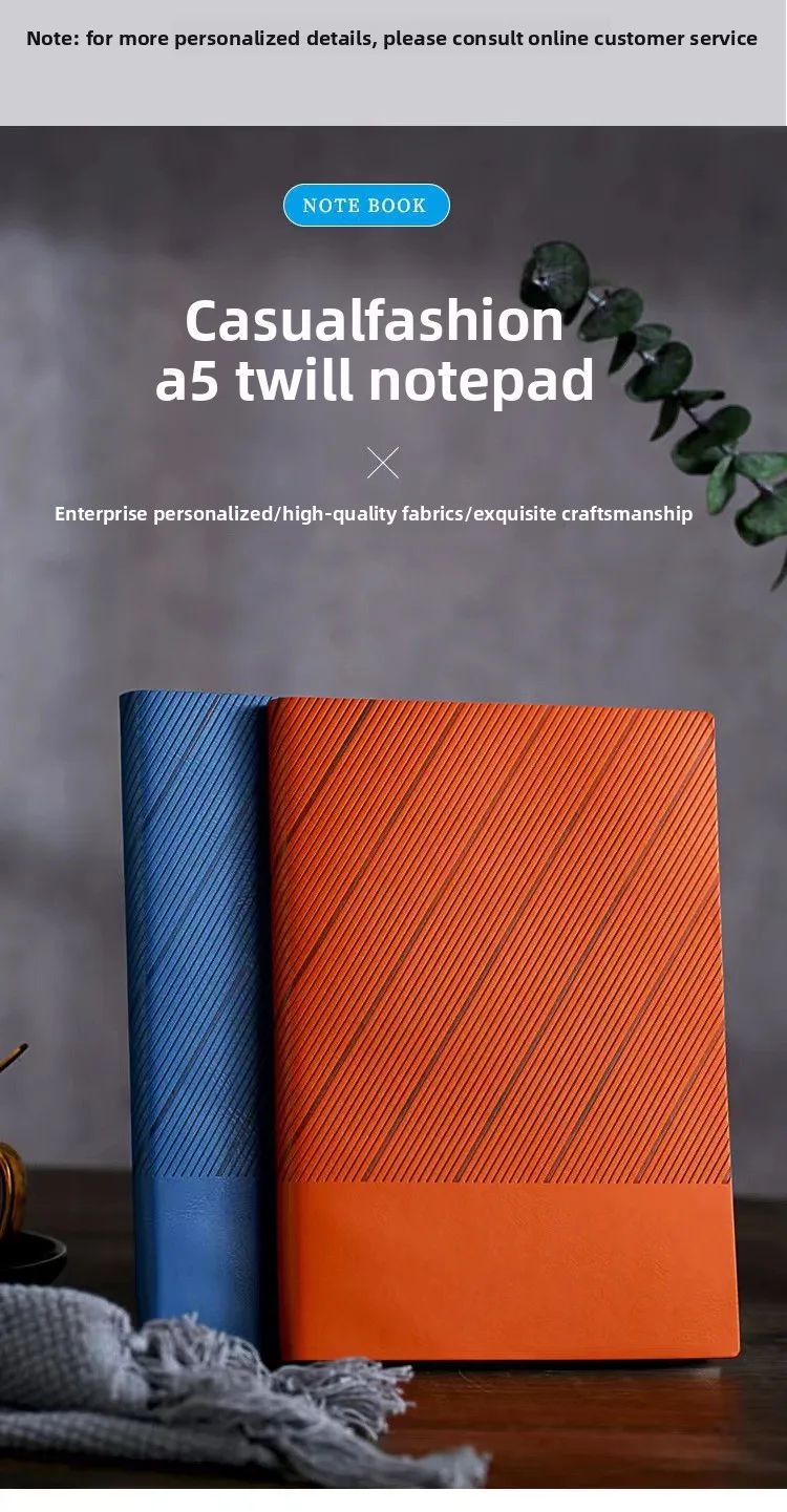 A5 Notebook Gift Set Customizable Stylish Design Faux Leather Cover Wireless Perfect Binding Business Office Meetings Makes, product detail 10