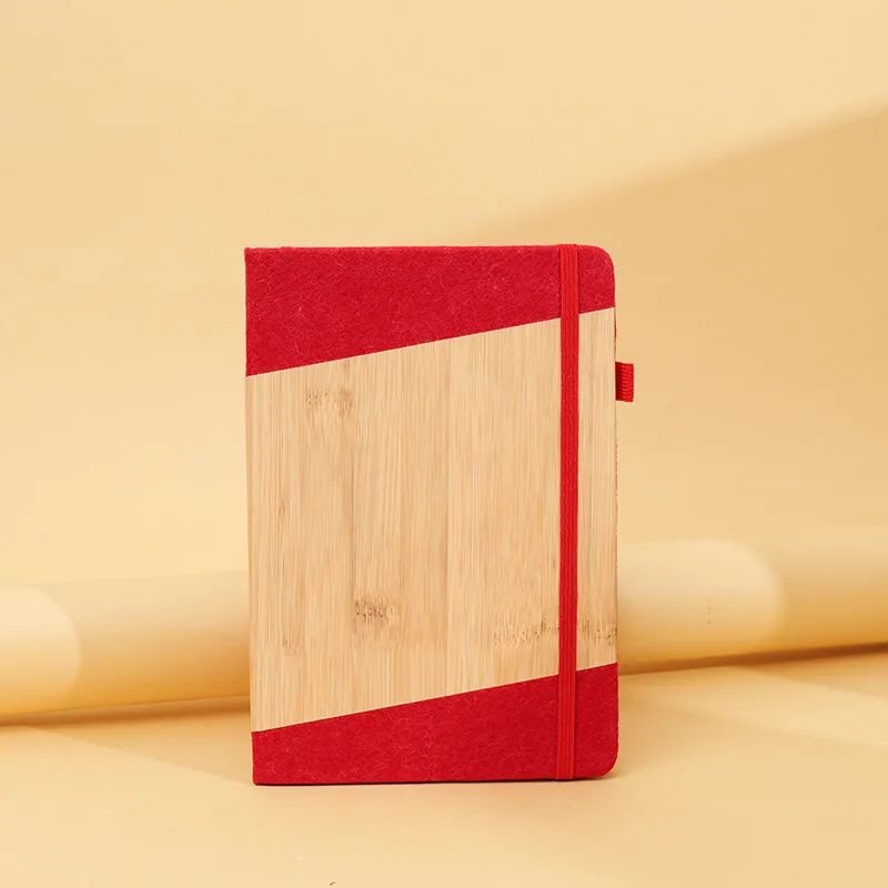 Creative Gift Notebook Business Office Planner Student Custom Logo Notepad Hard Cover A5 Bamboo Notebook, product detail 11