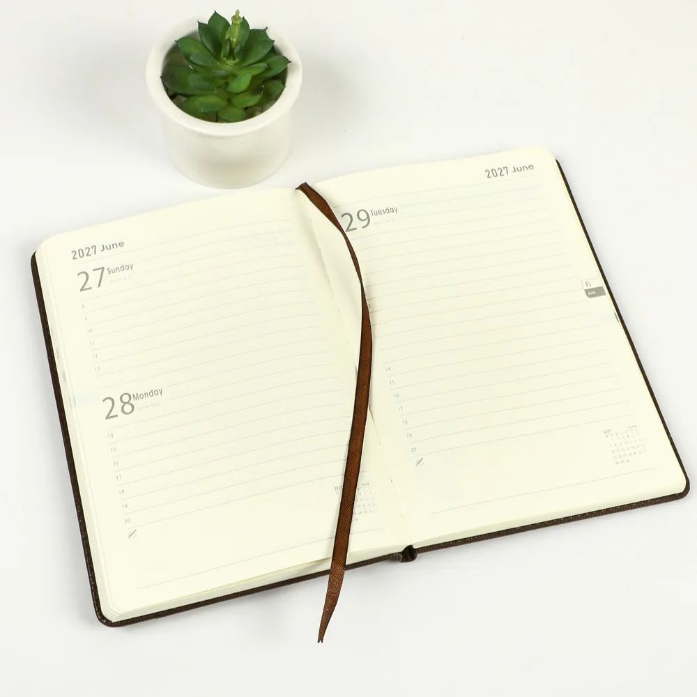 Business Diary 2027 Gift Cooperative English Daily Spanish Notebook OEM Design Custom Logo Agenda, product detail 12