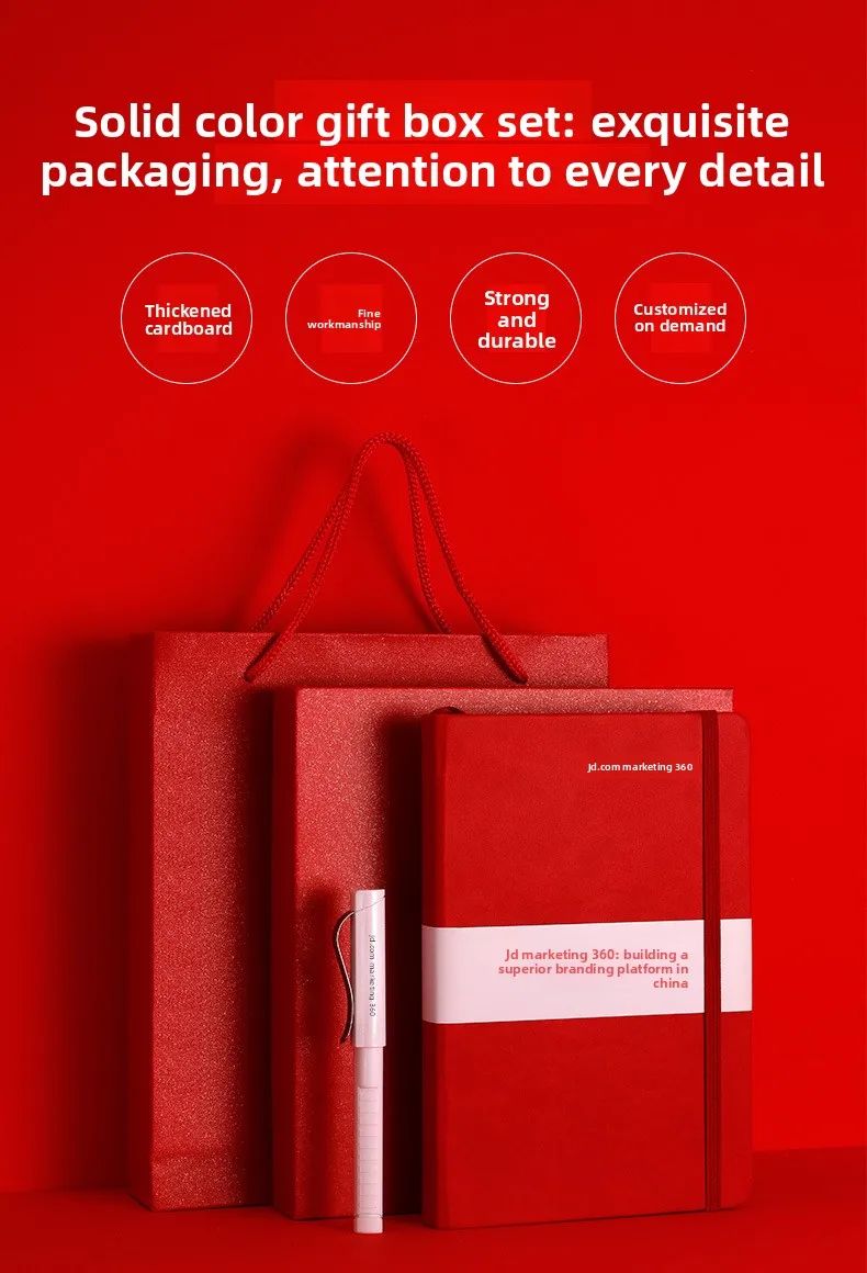 A5 PU Leather Elastic Band Notebook Strap Smooth Writing Notepad Custom Logo Business Promotion Gift Set with Pen, product detail 13