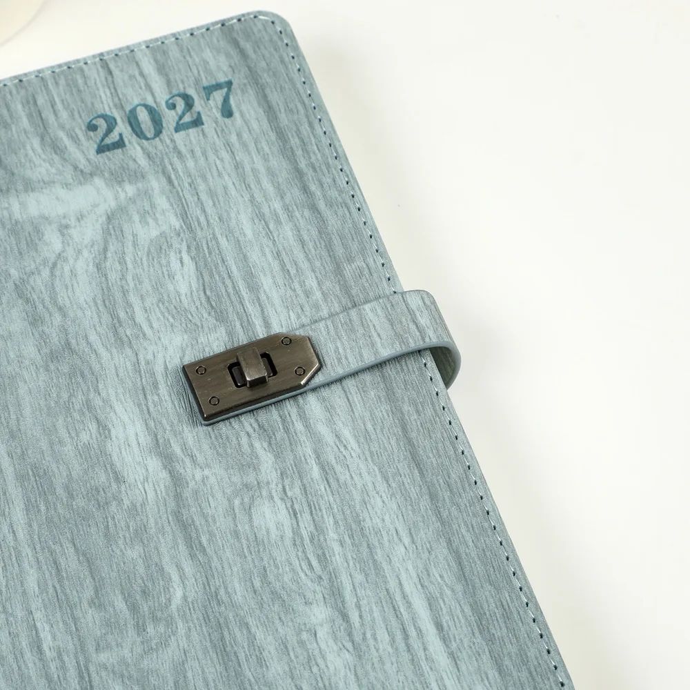 Business Gift Notebook Agenda English 2027 Custom Spanish Luxury A5 Diary With Lock, product detail 19