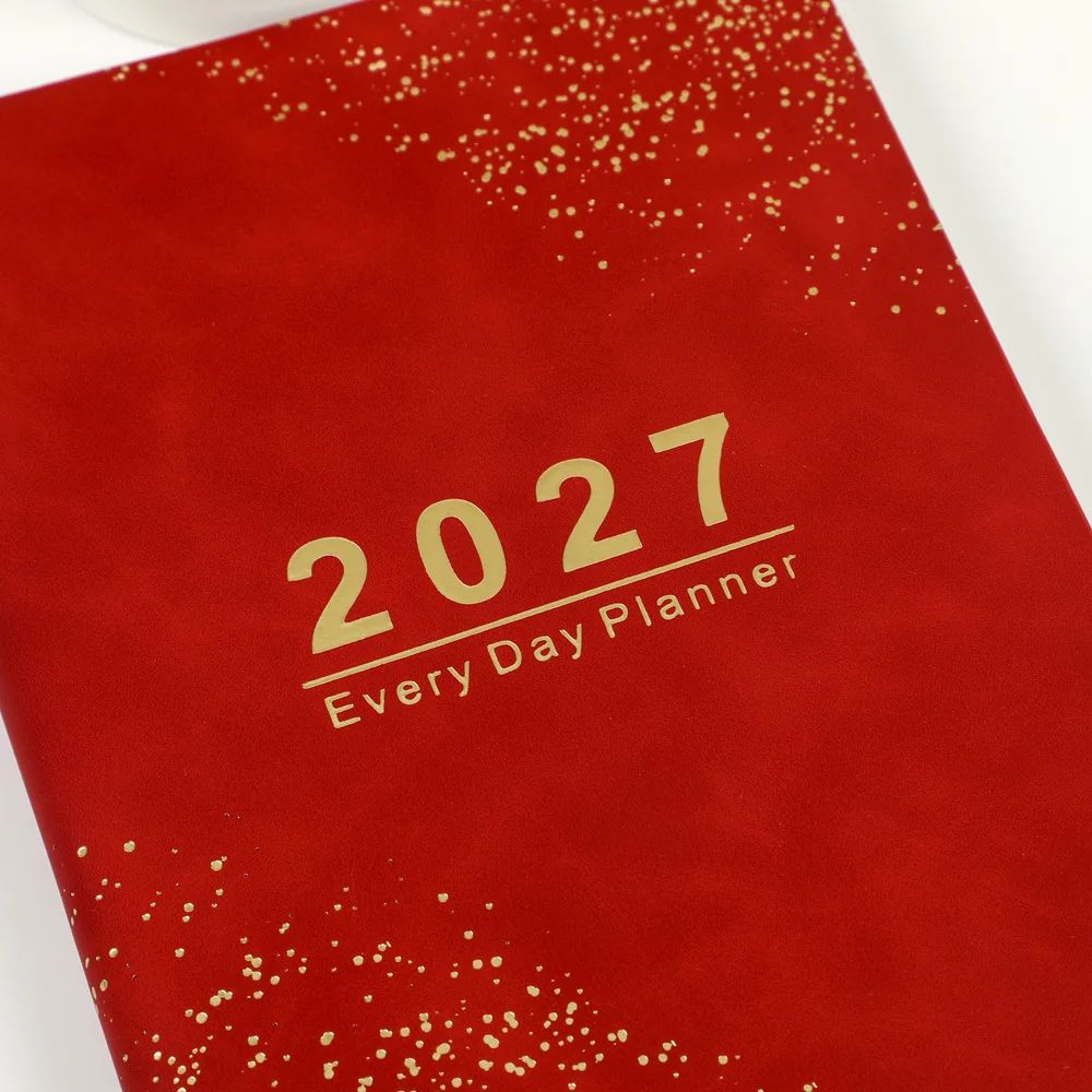 2027 English Agenda Promotional Spanish Planner Daily Notebook Custom Soft PU Cover French Diary, product detail 22