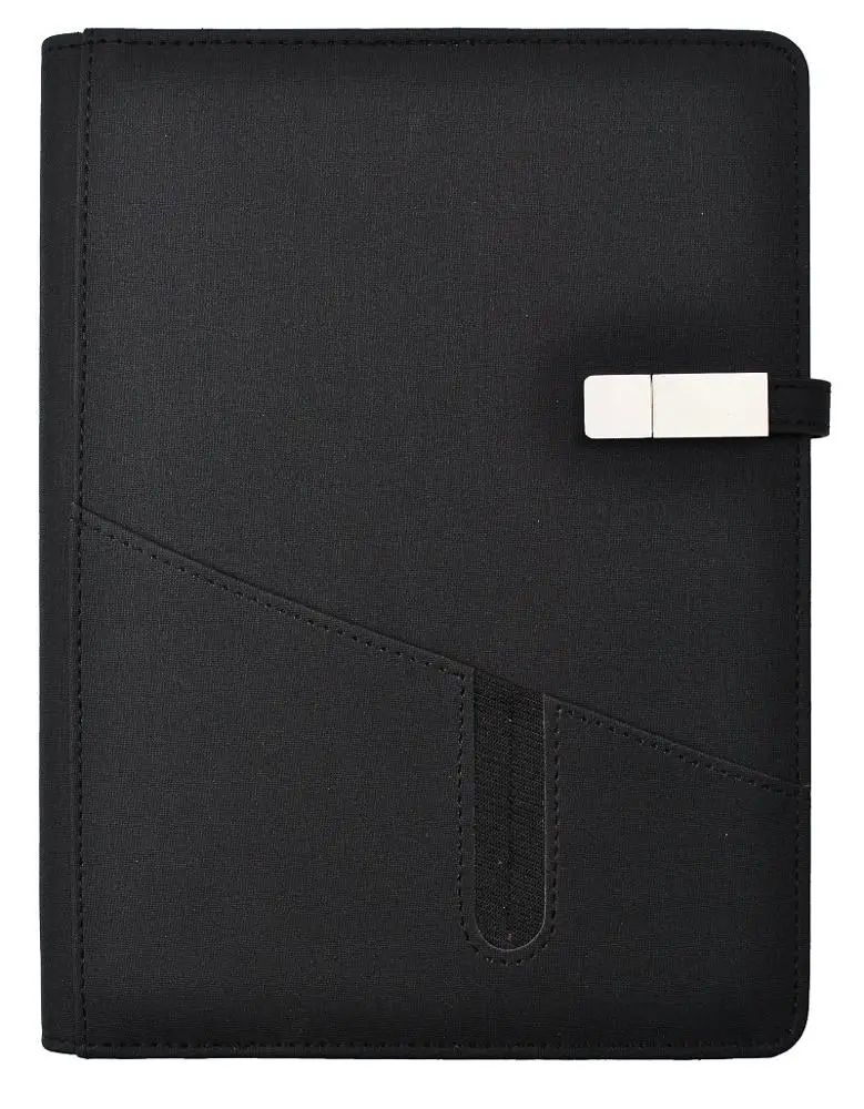 8000mAh Power Bank Diary Planner Note Book Wireless Charging Notebook With Powerbank and USB, product view 1