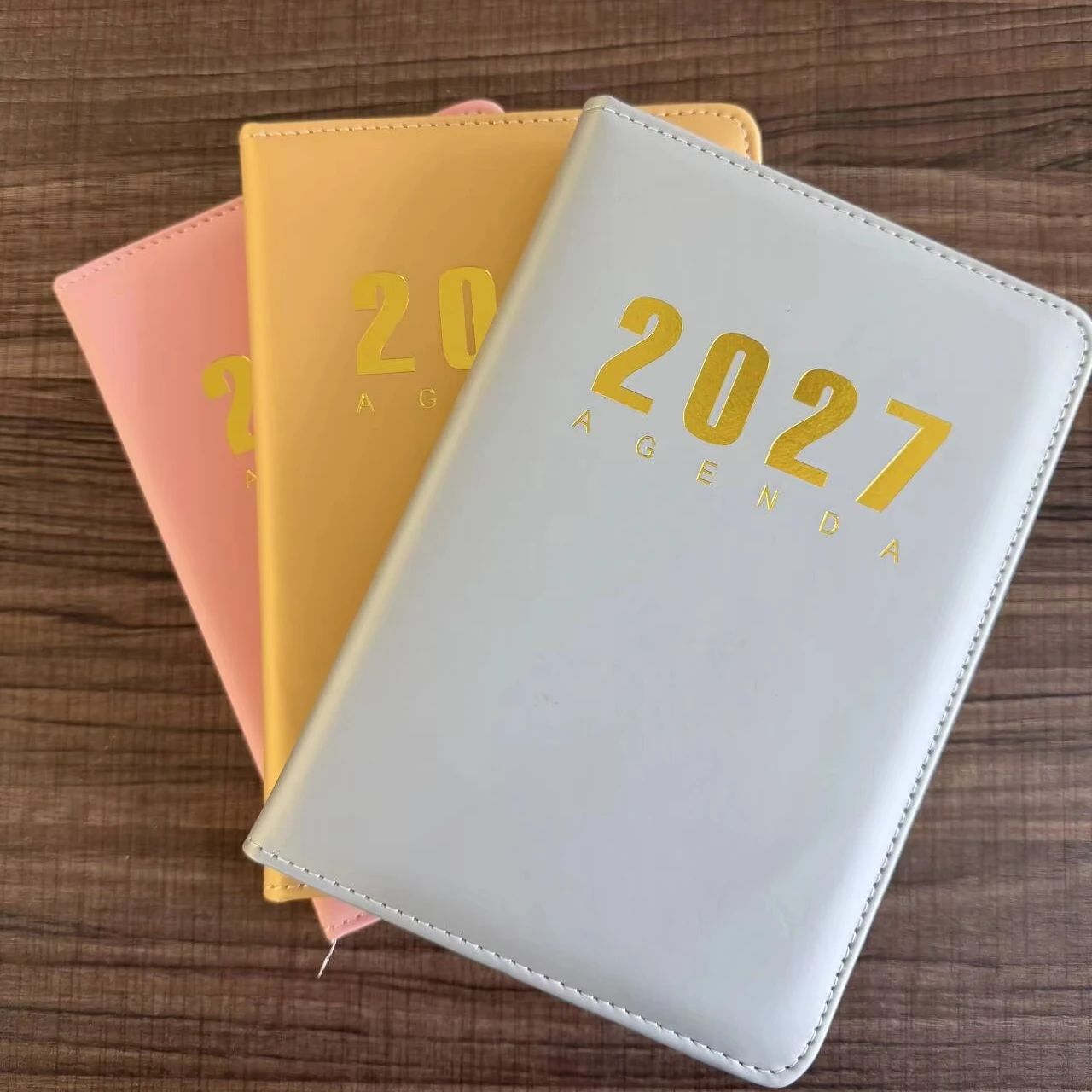 2027 Custom Language Agenda Planner A5 Writing Notebook Office Journal Book Customized Design, product view 1