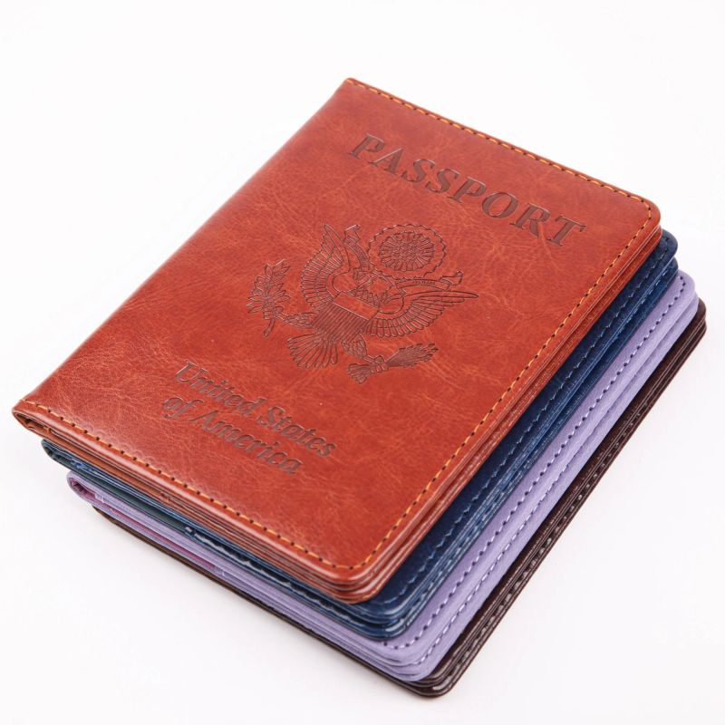 Soft PU Card Holder Travel Leather Passport Wallet, product view 1