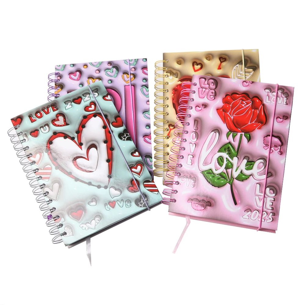 School Blank A5 Notebooks Eco Friendly Stationary Custom Logo Printing Hardcover Spiral Bound Notebook With Elastic Band, product view 1
