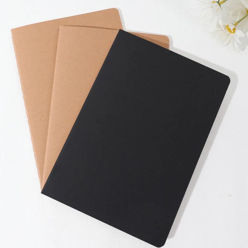 Minimalist School Blank Paper Notebooks Journals A5 Custom Logo Kraft Notebook, product view 1