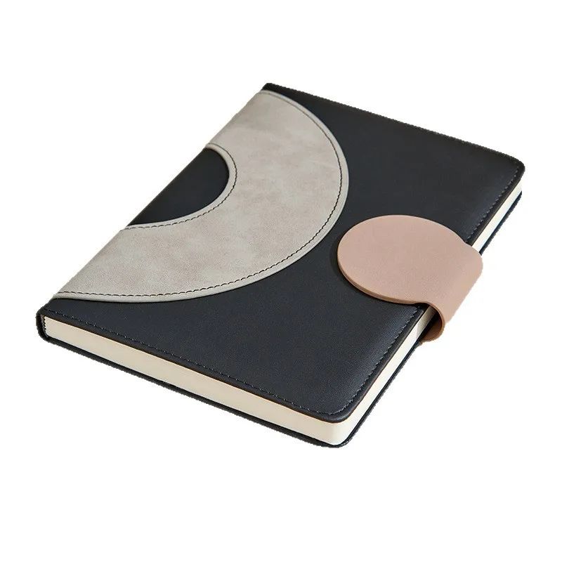 New High-end Cross-border Exclusive Spiral Faux Leather Notebook Customizable logo Study Office Work Business Meetings, product view 1