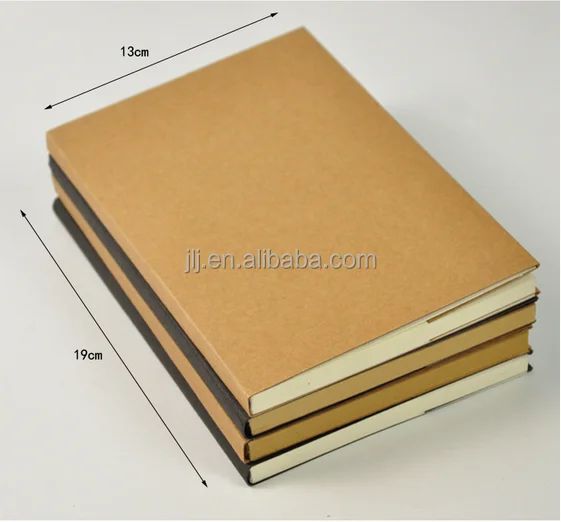 Kraft Paper, Hand-painted Blank 32 k ultra Thick Notebook, product view 1