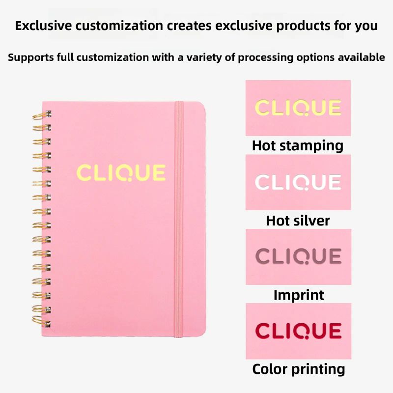 A5 Stylish Design Student Office Gift Spiral-bound Book Customize Logo Smooth Writing Premium Notebbok, product view 1