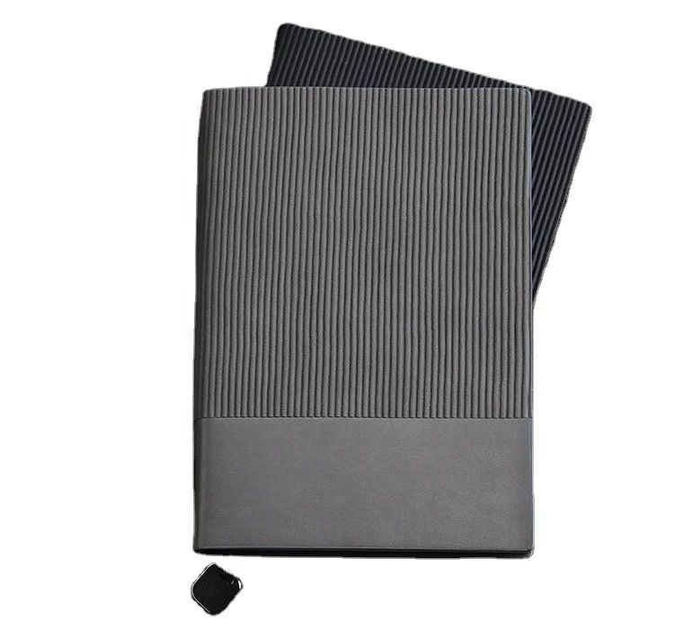 Customized Notebook Soft Leather Cover Printable logo Custom Inside Page Business Notebooks, product view 1