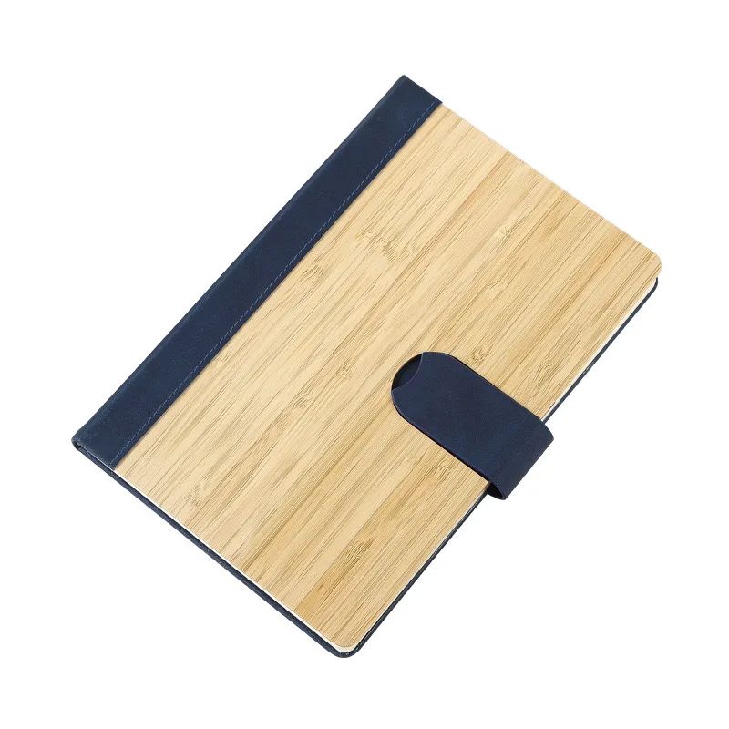 Custom Logo Wooden Cover Notebook Luxury Corporate Journal Bamboo Notebooks Business, product view 1