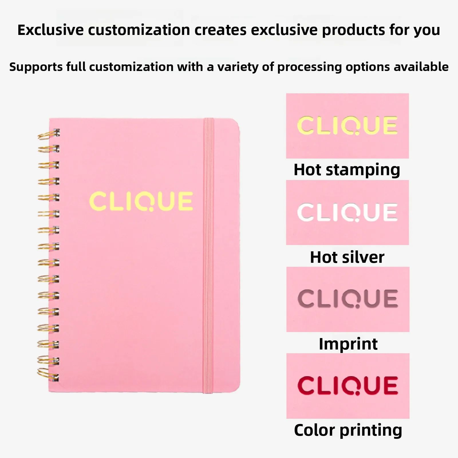 A5 Stylish Design Student Office Gift Spiral-bound Book Customize Logo Smooth Writing Premium Notebbok, product view 1