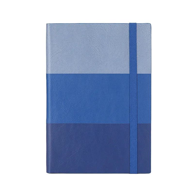 Custom Notebook PU Leather A5 Monthly Planner with elastic band customized printing diary agenda office notebooks, product view 1