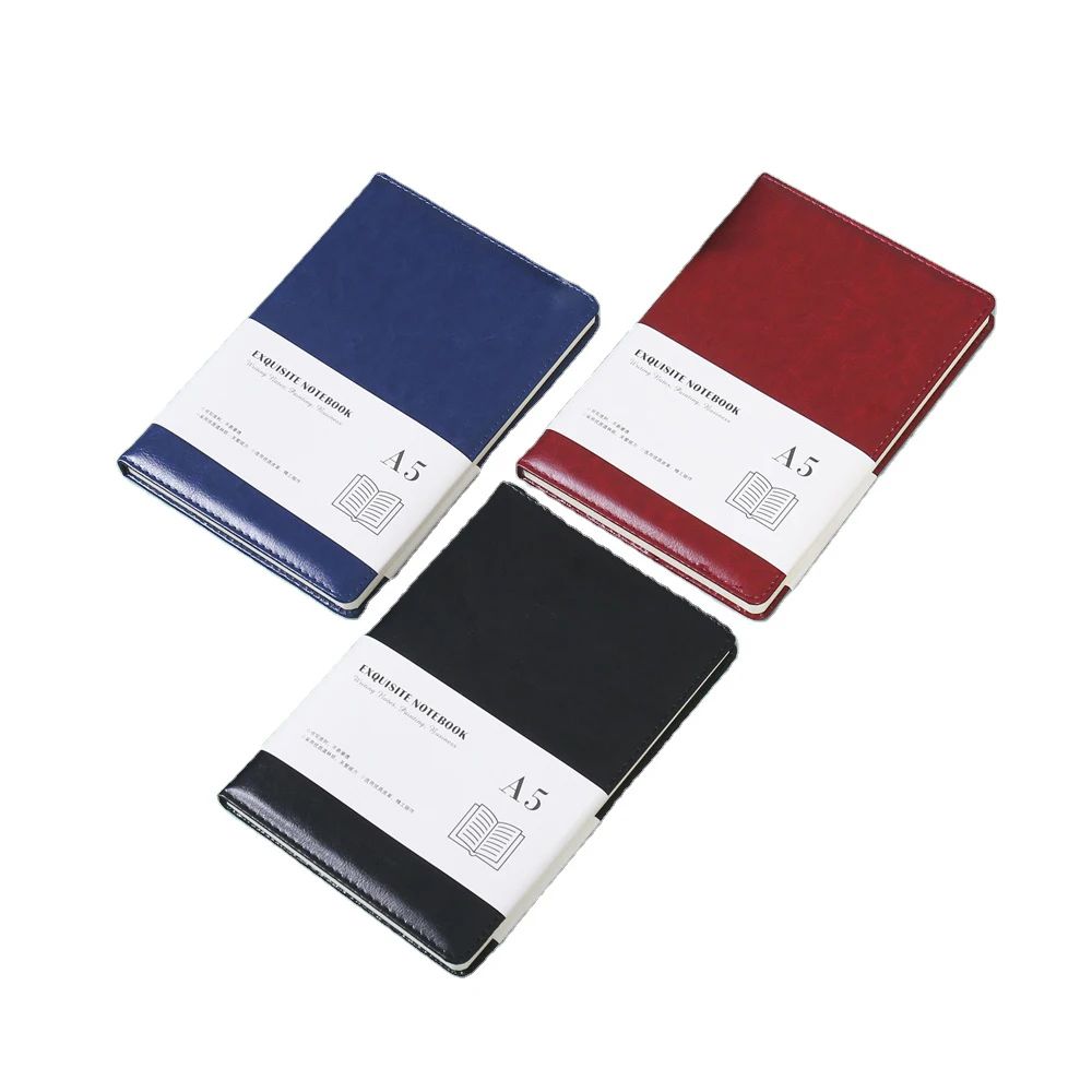 Promo Business Luxury A5 Notebook Stationery Business Notebook Customized Business Leather Notebook, product view 1