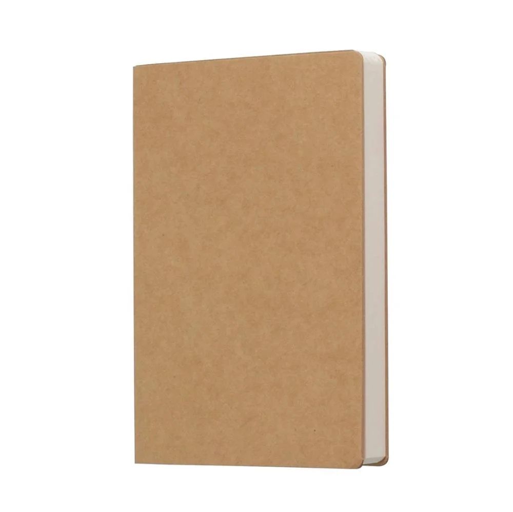 Eco Friendly Notebook Custom Kraft Paper Cover Blank 100g Full Wood Paper Sketch Book Customizable Printing Notebooks, product view 1