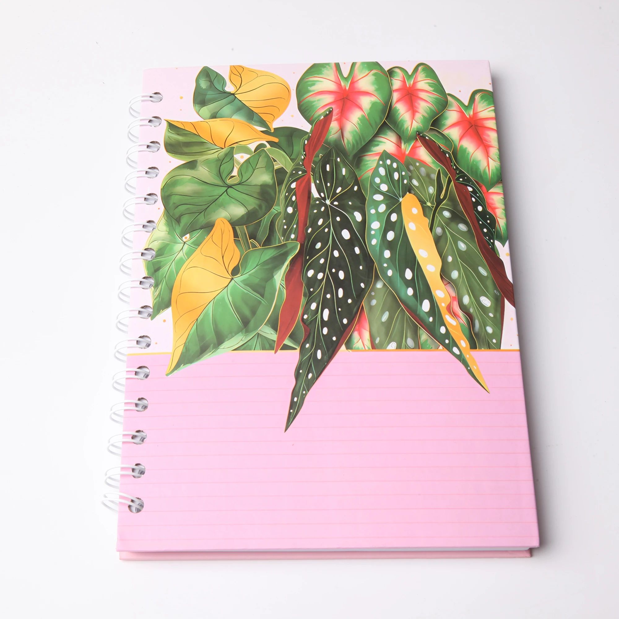 A5 hardcover spiral notebook custom design cover journal planner notebooks calendar agenda, product view 1