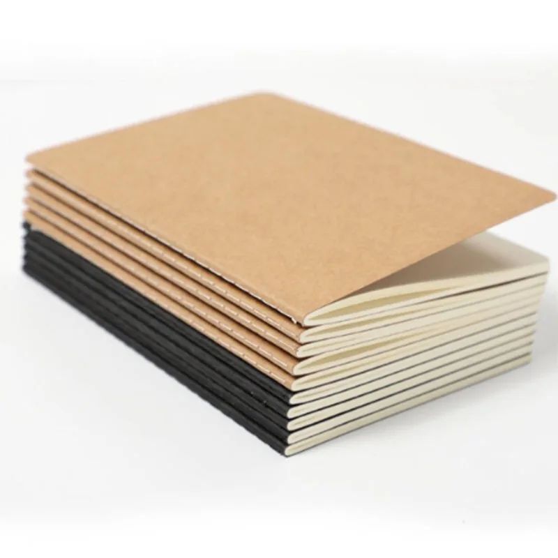 Simple Design Notebook Kraft A5 Notebook Custom Logo Promotional Kraft Paper Notebook, product view 1