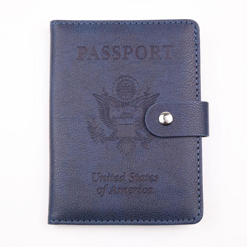 2023 Popular Gift Set Passport Holder Sublimation and Luggage Tag PU Leather Passports Cover Business Card Case, product view 1