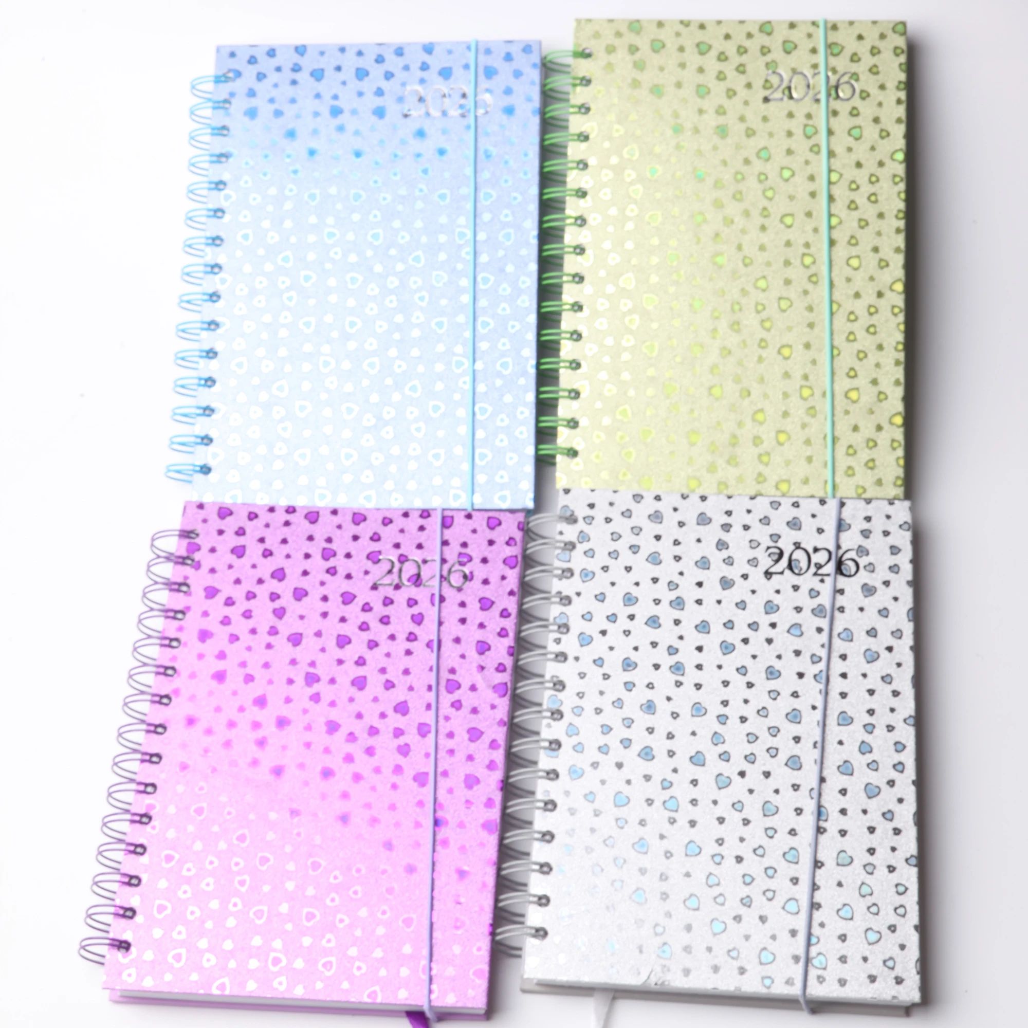 Customized Logo Journal Spiral Binding Personalized A5 Size Hardcover Agenda Planner Notebook, product view 1