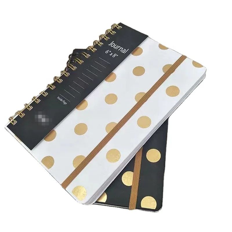 Notebook Custom Uk Spiral Hardcover Notebook , Journal Planner with Elastic Band Books, product view 1