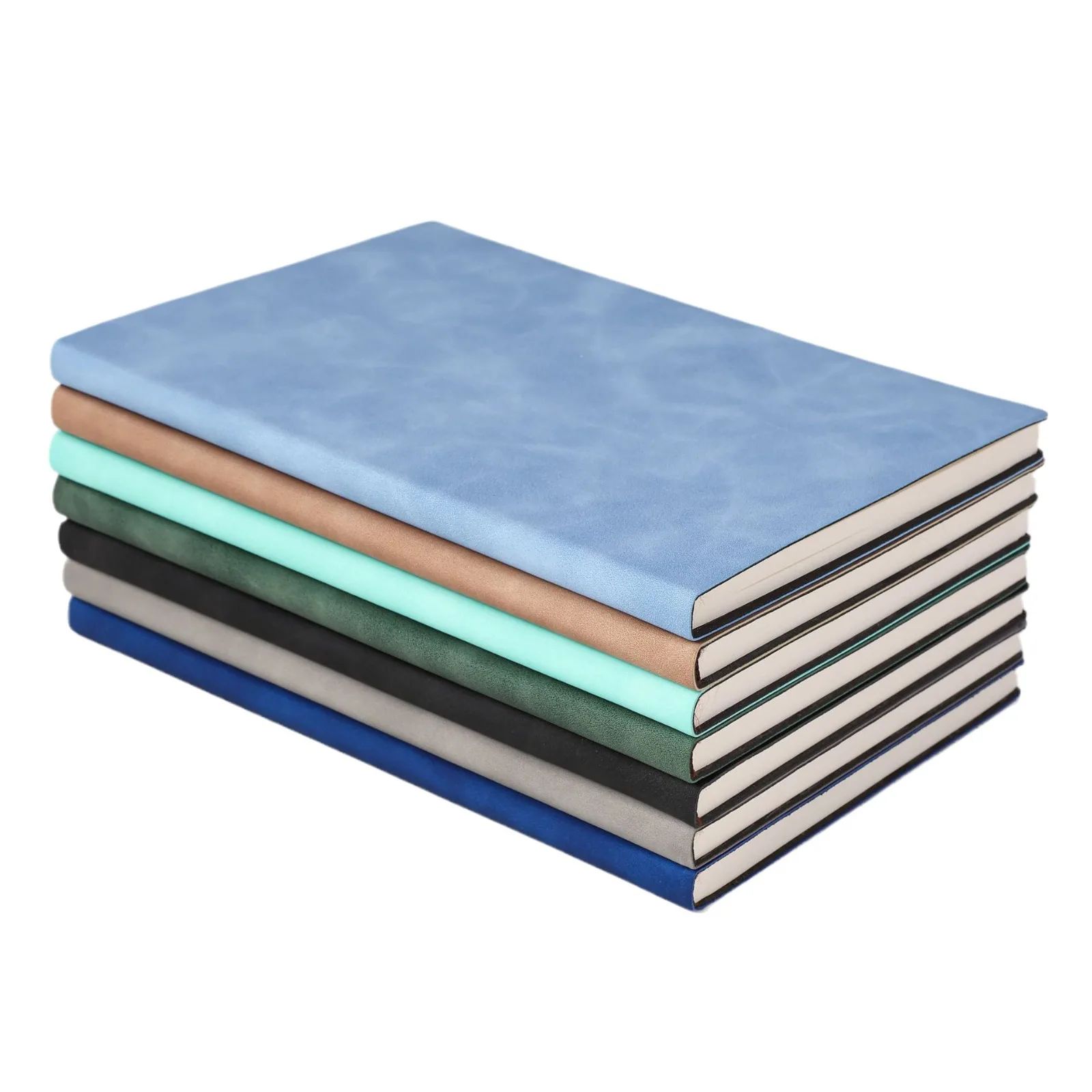 Hardcover Notebook A5 PU Leather School Notebook Logo Custom Notebook, product view 1