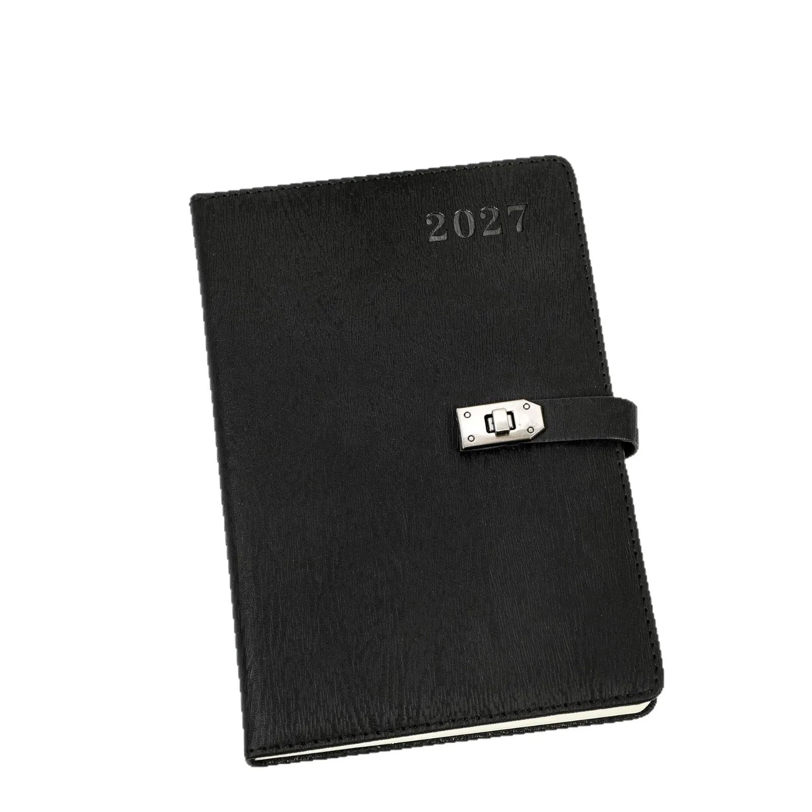 Business Gift Notebook Agenda English 2027 Custom Spanish Luxury A5 Diary With Lock, product view 1