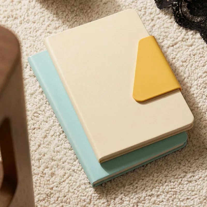 A5 Faux Leather Cover Magnetic-Closure Notebook Thickened Buckle Personalized Business Office Use Virgin Wood Pulp Custom Gift, product view 1
